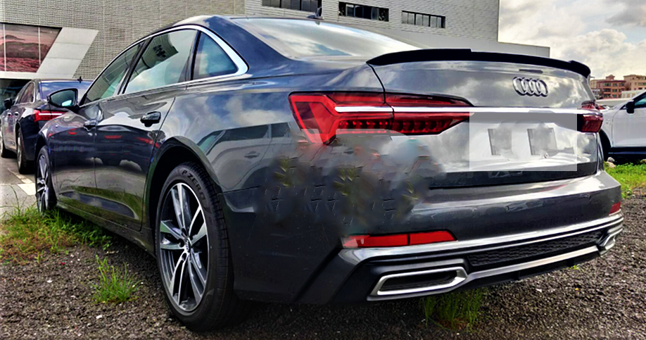 Audi RS6 Look A6 S6 RS6 C8 Saloon Gloss Black M4 Style Boot Lip Spoiler 2018 plus