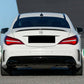 MERCEDES AMG W117 C117 CLA45 GLOSS BLACK REAR DIFFUSER QUAD EXHAUST TAILPIPES