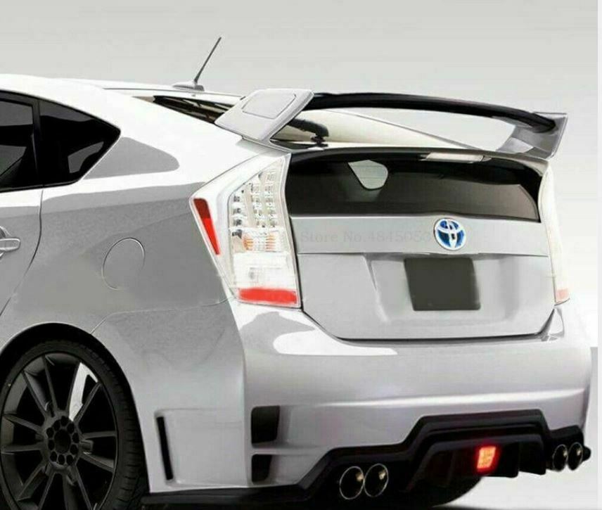 FOR TOYOTA PRIUS 2012-18 REAR BOOT SPOILER TRUNK WING GLOSS BLACK ABS MATERIAL