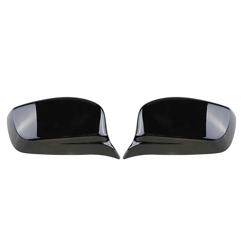 M Style Gloss Black Side Rearview Mirror Cover Caps SUV For BMW E60 E61 2003-08