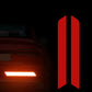 Red Reflector Decal Warning Stickers Car Rim Reflective Strip Tail Safety UK