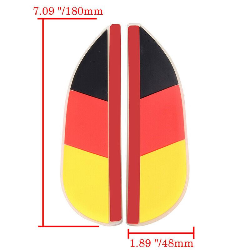 Car Rear View Wing Mirror Sun Shade Shield Rain Board Eyebrow Guard Germany Flag