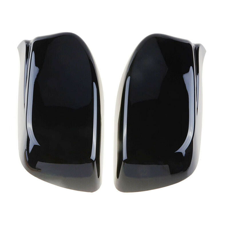 M Style Gloss Black Side Rearview Mirror Cover Caps SUV For BMW E60 E61 2003-08