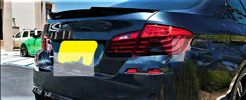 BMW M Sport 5 Series M5 F10 Gloss Black M4 Style Boot Lip Spoiler 2010 to 2017