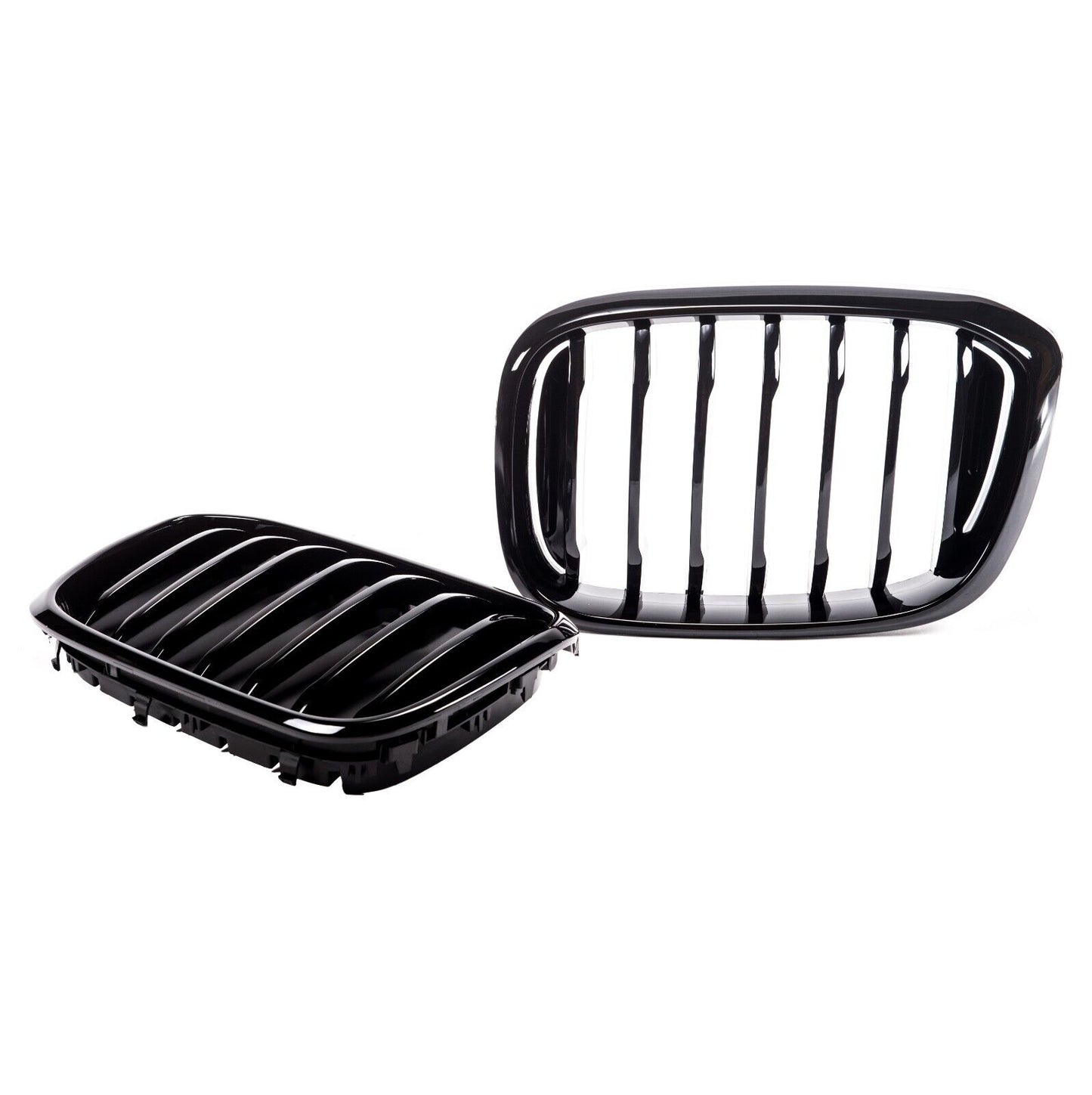 BMW G01 X3 18- M PERFORMANCE GLOSS BLACK FRONT KIDNEY GRILLES GRILLE GRILLS