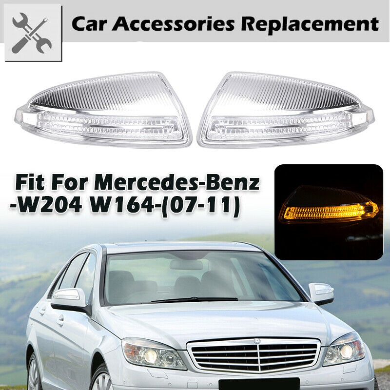 Door Mirror Side Mirror LED Turn Signal Light For Mercedes W204 C250 C300 C350