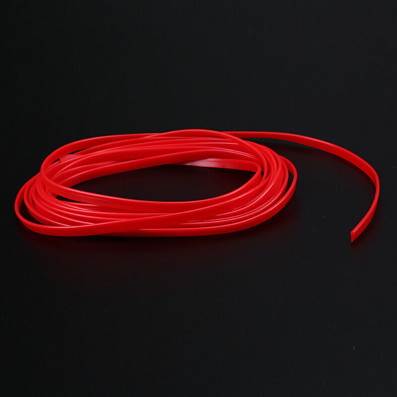 Red 16.4ft 5m Car Interior Door Crack Edge Line Insert Molding Trim Strip Decor