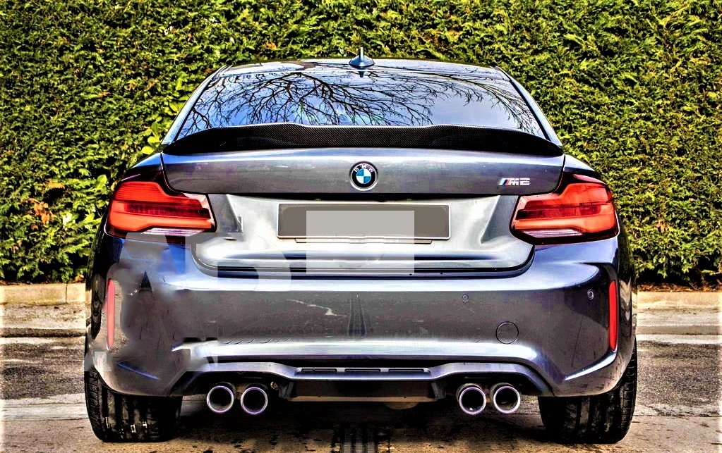 BMW M Sport 2 Series M2 F22 F87 Carbon Fibre High Kick PSM Ducktail Spoiler