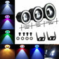 Pair Angel Eyes Halo Car Fog Lights Lamp Projector DRL COB LED Bulbs 2.5/3/3.5"