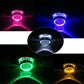 6000K Halo Motorcycle Projector Beam LED Angel Devil Eyes Head Lights 3inch