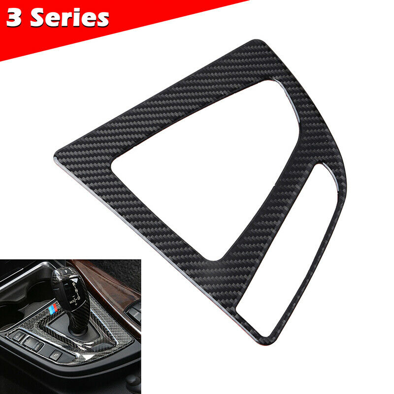 Carbon Fiber Center Console Interior Trim Decor Cover For BMW 3 4 Series F30 F34