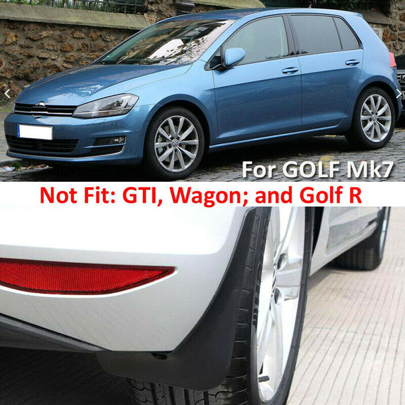 Front & Rear Mud Flaps Fit For VW Golf Mk7 7 2013-2018 Splash Guards Mudguards