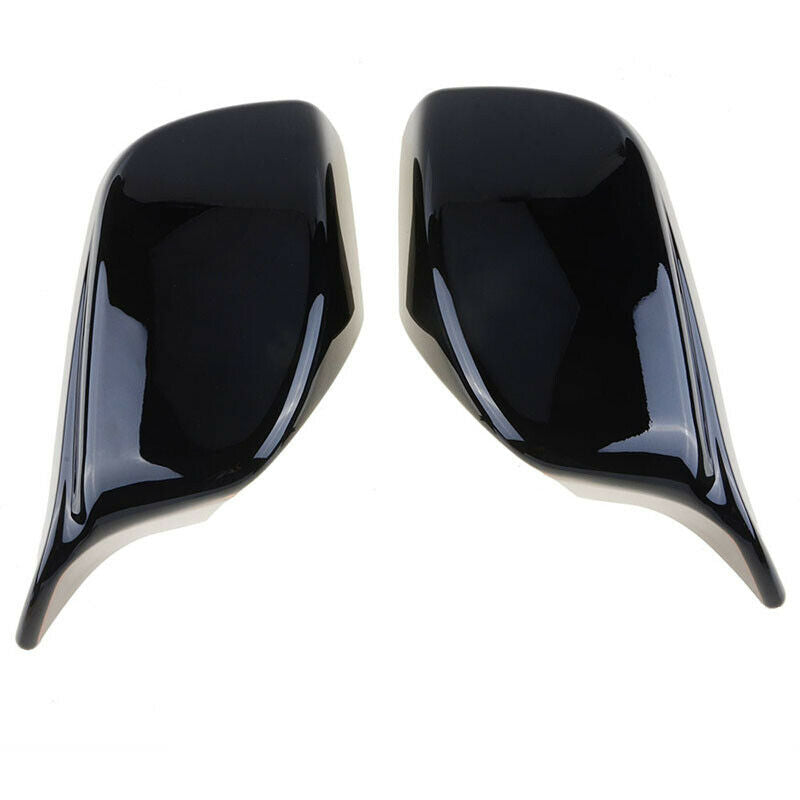 M Style Gloss Black Side Rearview Mirror Cover Caps SUV For BMW E60 E61 2003-08