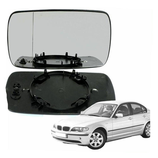 Left side Wide Angle mirror glass for BMW 3 series 1998-2005 saloon estate