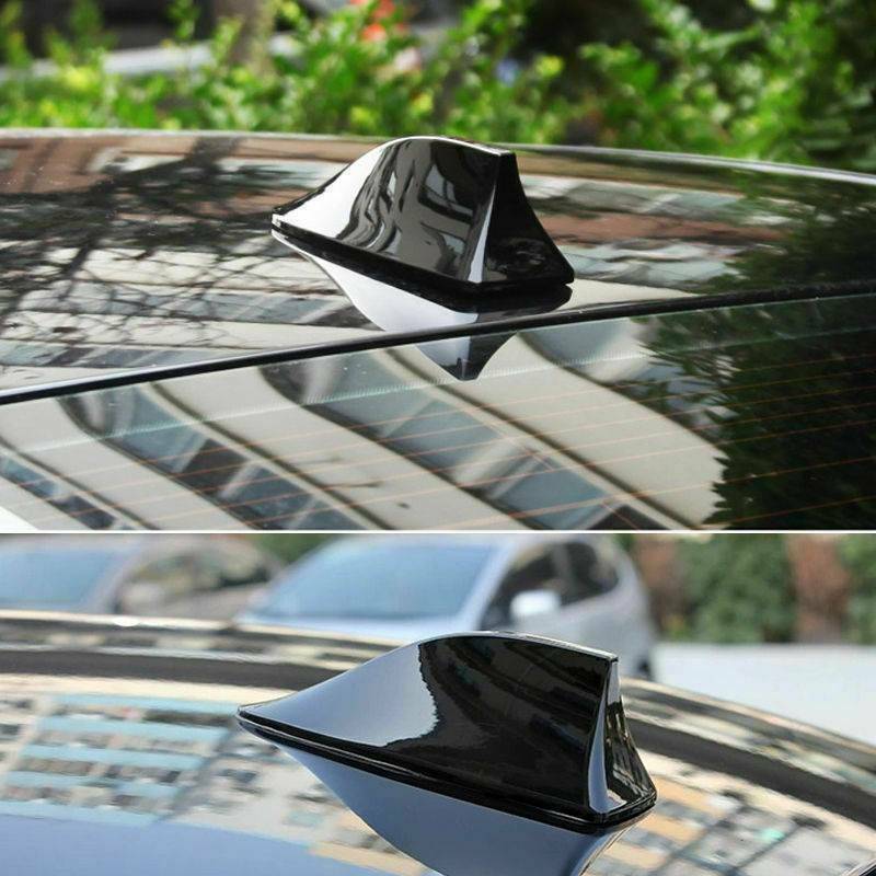 1x Car Vehicle Shark Fin Roof Antenna Aerial FM/AM Signal Part For DS Black UK