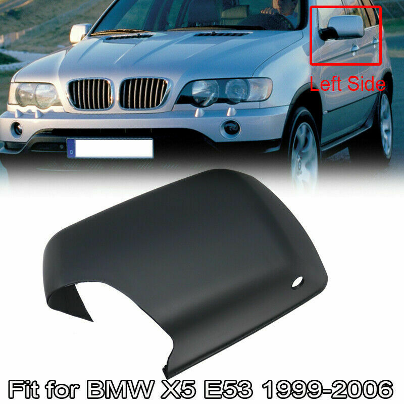 For BMW E53 X5 2000-2006 Wing Door Mirror Cover Casing With LED Hole Left Side