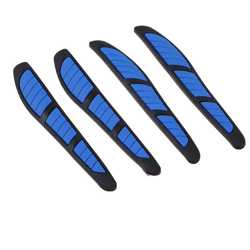 4xUniversal Car Door Edge Scratch Anti-collision Protector Guard Strip Blue Ae