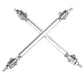 2x Silver Adjustable Front Bumper Support Tie Rod Bar Splitter Lip Strut 10cm