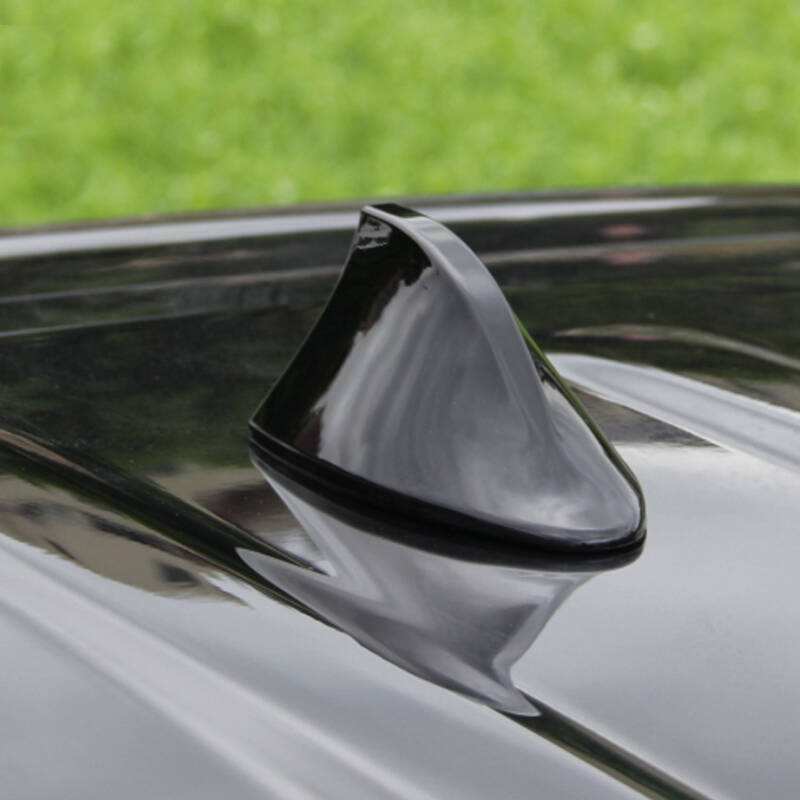 1x Car Vehicle Shark Fin Roof Antenna Aerial FM/AM Signal Part For DS Black UK