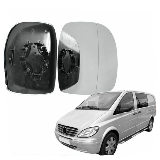 Right Driver side Wide Angle wing mirror glass for Mercedes Vito W639 03-09