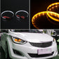 15LED Car Devil Eyes Demon Eye Light for 3" Headlight Projector Halo Ring Amber