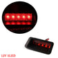 1x Universal Red 5LED Car High Mount Level Third 3RD Brake Stop Rear Tail Light