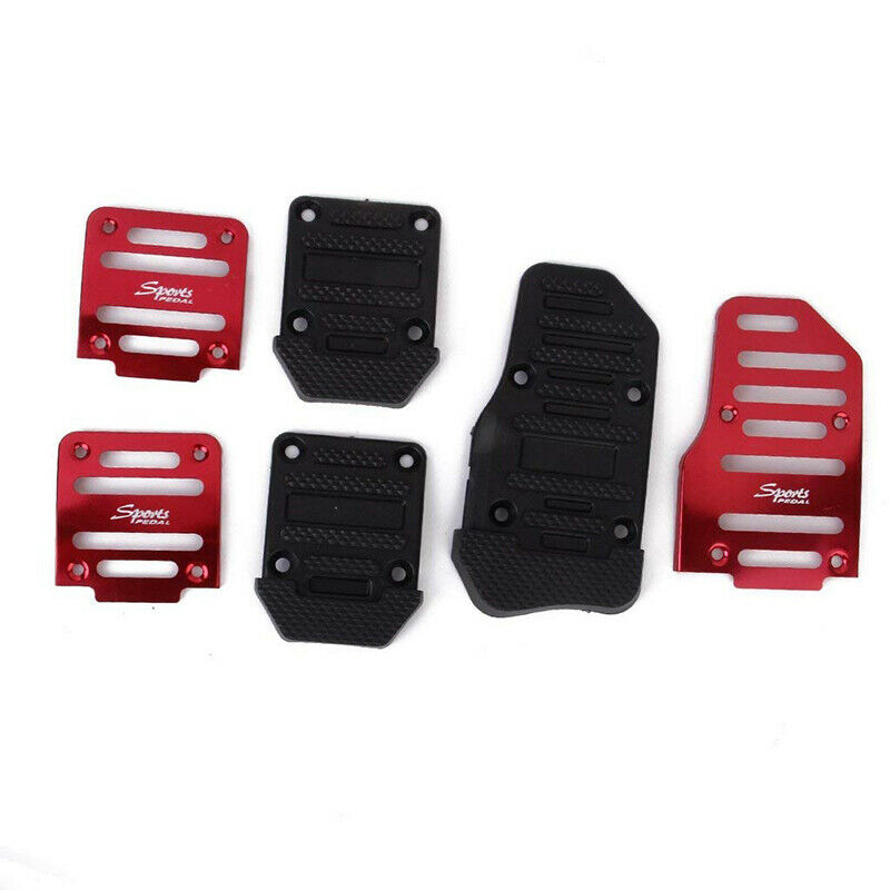 3x Non Slip Car Pedal Cover Red Brake Clutch Accelerator Manual Transmission UK