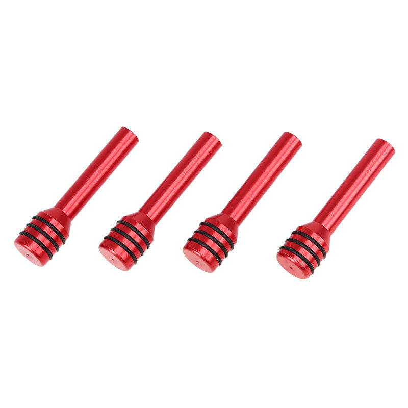 4Pcs Red Alloy Truck Car Interior Door Locking Lock Knob Pull Pins Accessories