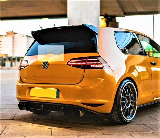 VW Golf TSI TDI Carbon Fibre Boot Spoiler MK7 to MK7.5