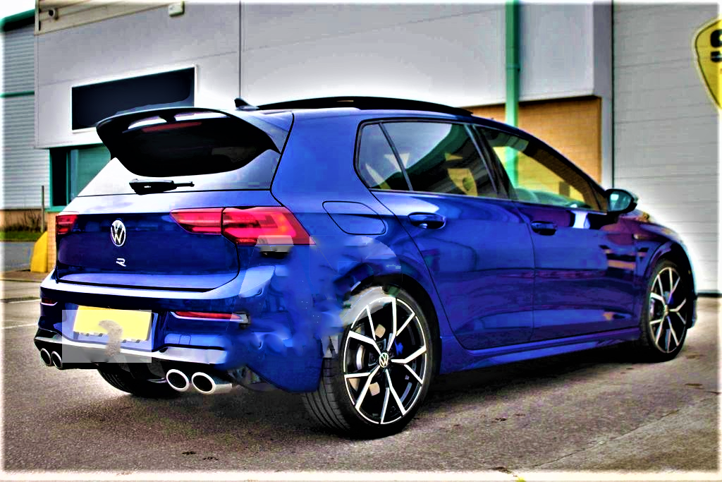 VW Golf MK8 TSI TDI Gloss Black Boot Spoiler