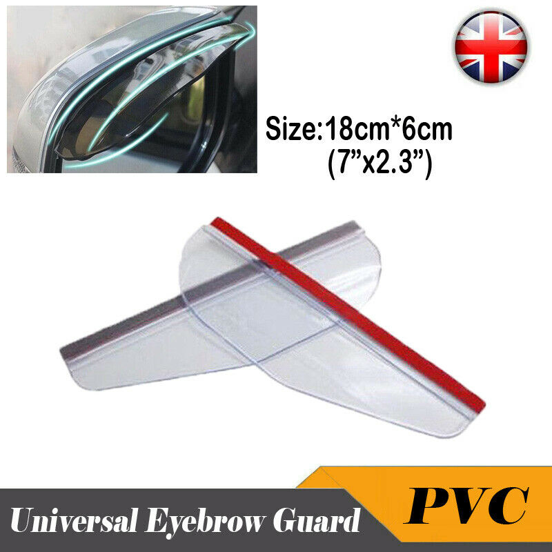 Universal Car Rear View Wing Mirror Sun Shade Shield Rain Board Eyebrow Guard UK