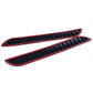 Pair Car Black Anti-rub Strip Bumper Body Rear Corner Protector Guard Rubber UK