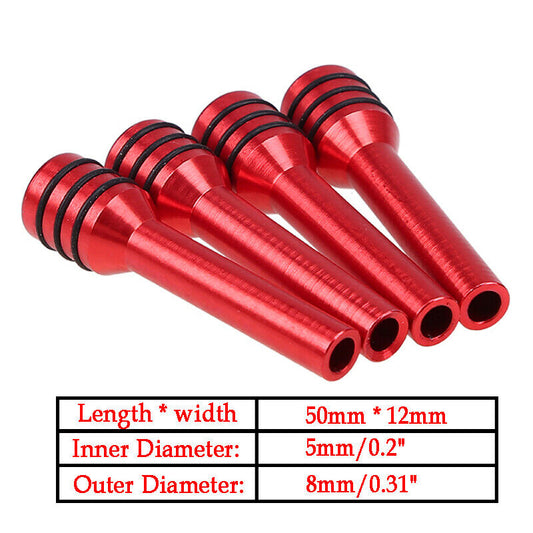 4Pcs Red Alloy Truck Car Interior Door Locking Lock Knob Pull Pins Accessories