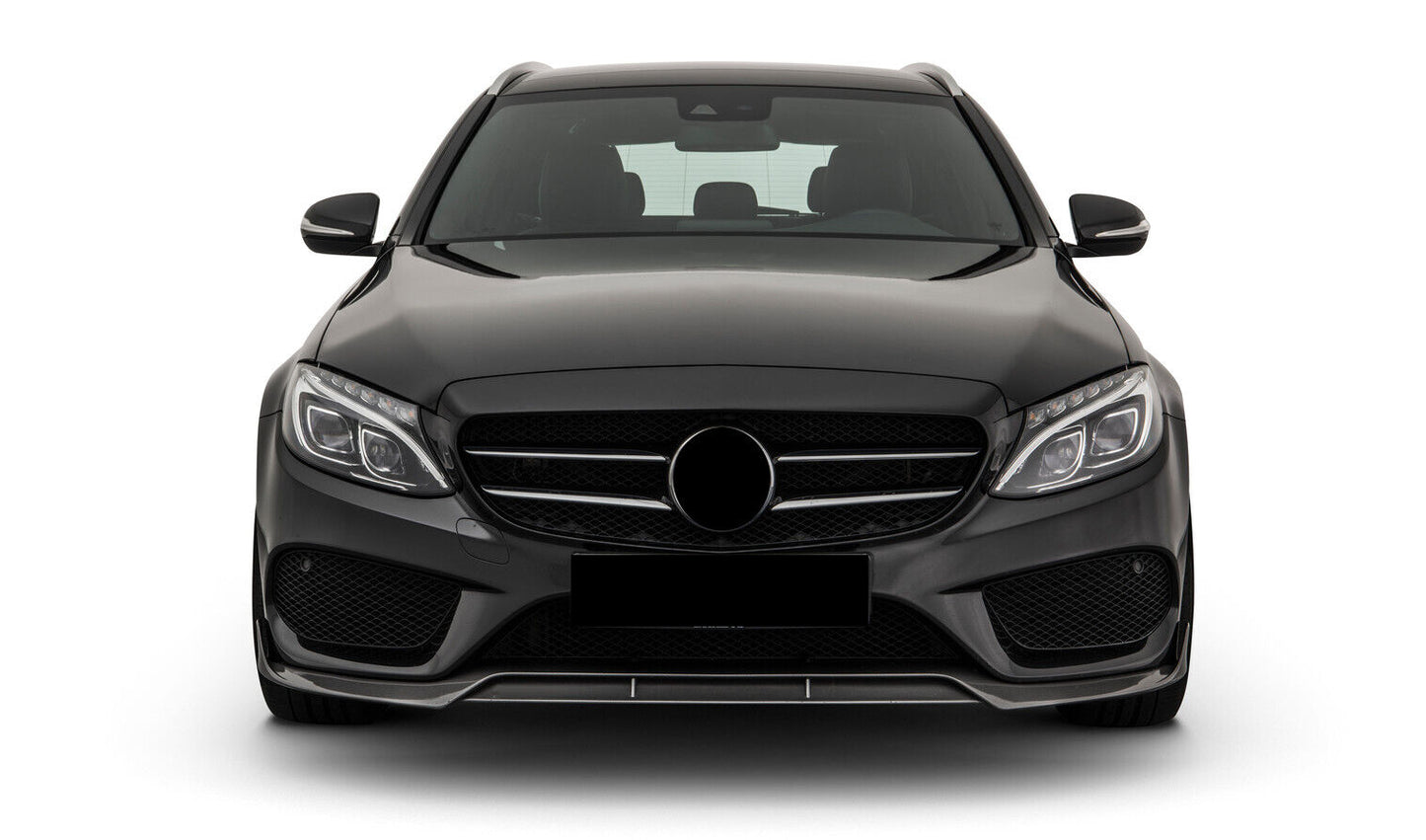 MERCEDES C CLASS W205 A205 C205 AMG LOOK BRABUS STYLE FRONT SPLITTER LIP 2013-17