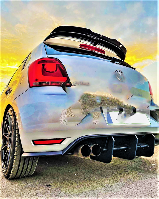 VW Volkswagen Polo MK5 6C GTI Rear Diffuser 2014-17 Rear Spoiler Body Kit