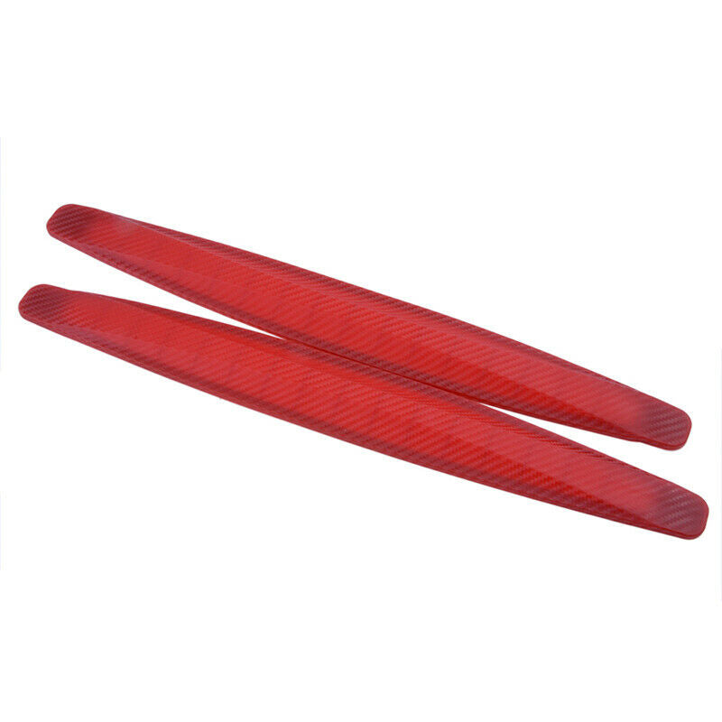 Pair Universal Car Red Anti-rub Strip Bumper Body Corner Protector Guard UK ah