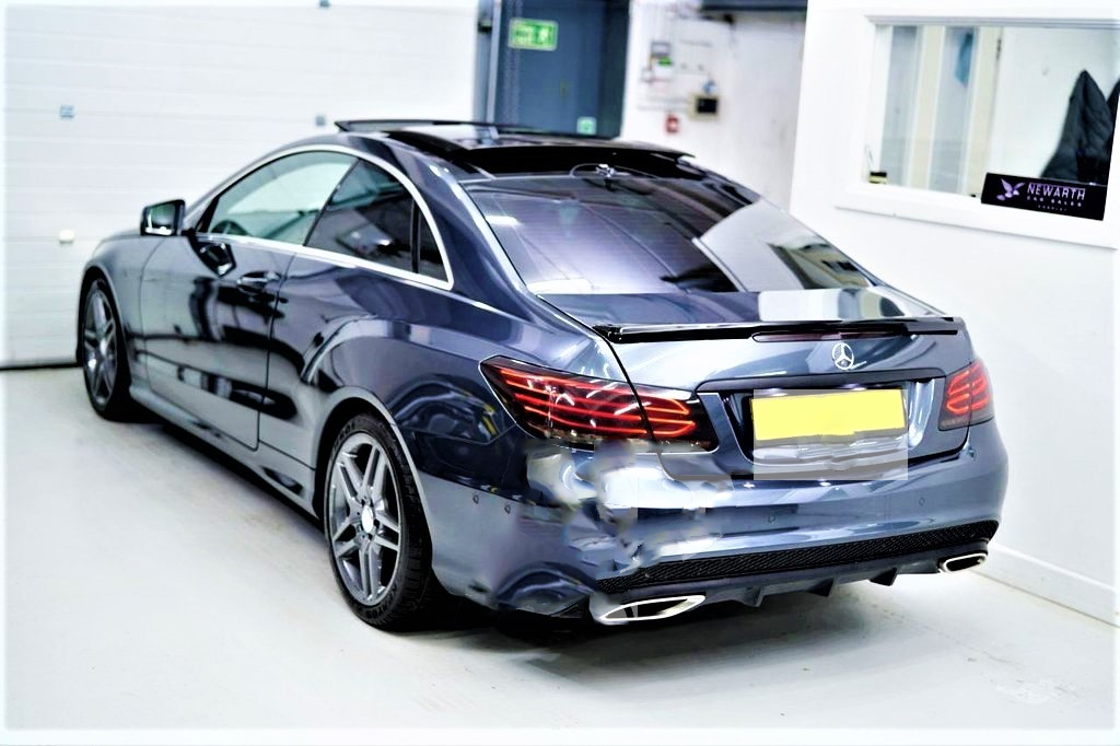 Mercedes E Class Coupe  W207 C207 Gloss Black Lip Spoiler 2009-17