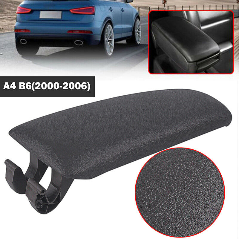 For Audi A4 B6 B7 2001-2008 PU Leather Center Console Armrest Lid Cover Grey