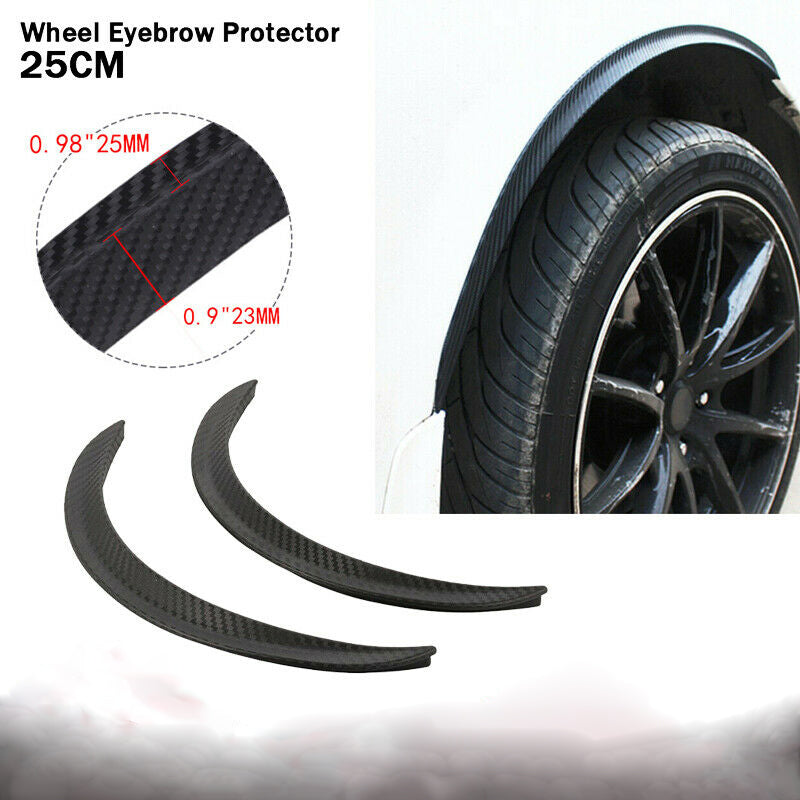 2pc Car Wheel Eyebrow Arch Facelift Trim Lips Protector Wheels 25cm Universal UK