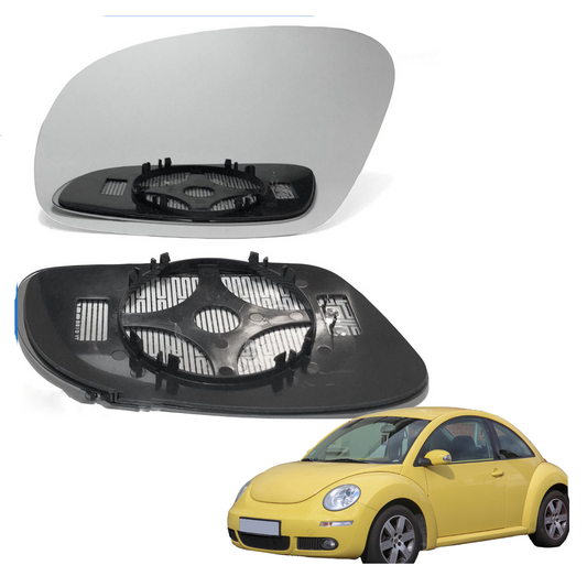 Left Passenger side wing mirror glass for VW New Beetle 2003-2010 Heated