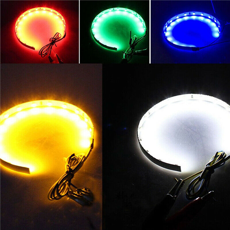 Devil Demon Halo Angel Eyes Car Headlight Projector Bulb Ring Light Universal