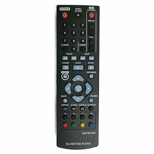 Remote Control AKB73615801 For LG DVD Blu-ray Player BP200 BP320 BP125