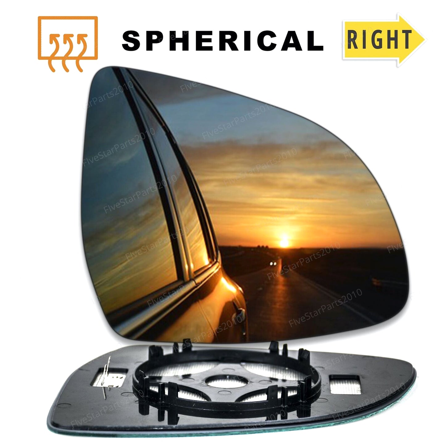 Right Driver side wing mirror glass for BMW X3 F25 2014-2017 heated