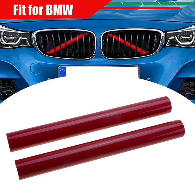 Front Grille Trim Strips Cover Red for BMW F30 F32 F20 F21 G20 1 2 3 series AH