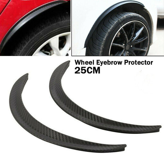 Pair Car Wheel Eyebrow Arch Facelift Trim Lips Protector Wheels 25cm Universal h