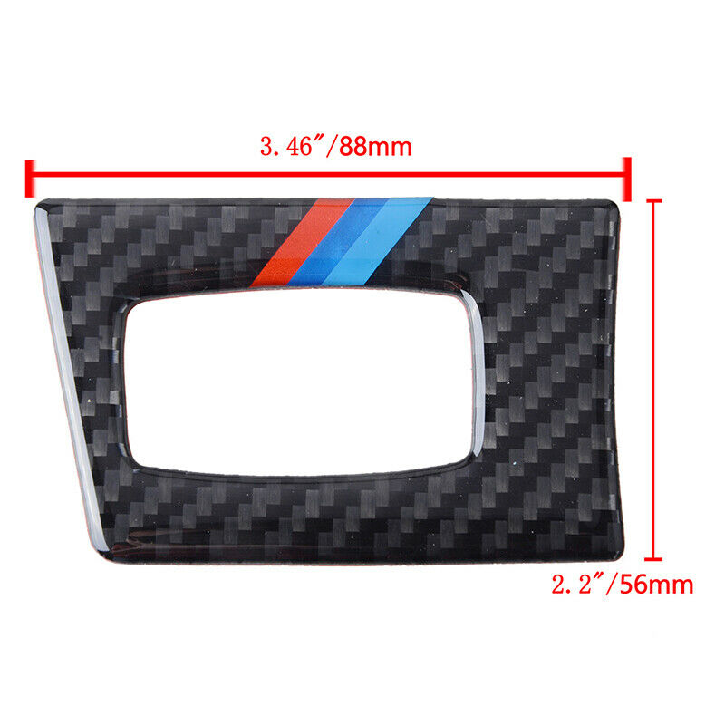 For BMW 3 Series E90 E92 E93 2005-2012 Carbon Fiber Keyhole Strips Cover Trim ee