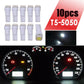 10x T5 286 LED Dashboard Gauge 5050 Car Speedo Instrument Light Bulbs 12V 0.4W