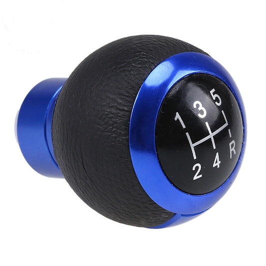 Universal Blue 5 Speed R Shift Knob Manual Gear Stick Shifter Lever Aluminum UK