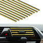 10x Car Accessories Gold Air Conditioner Air Outlet Decoration Strip Cover