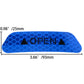 4X Car Door Open Sticker Reflective Tape Safety Warning Decal Blue Universal